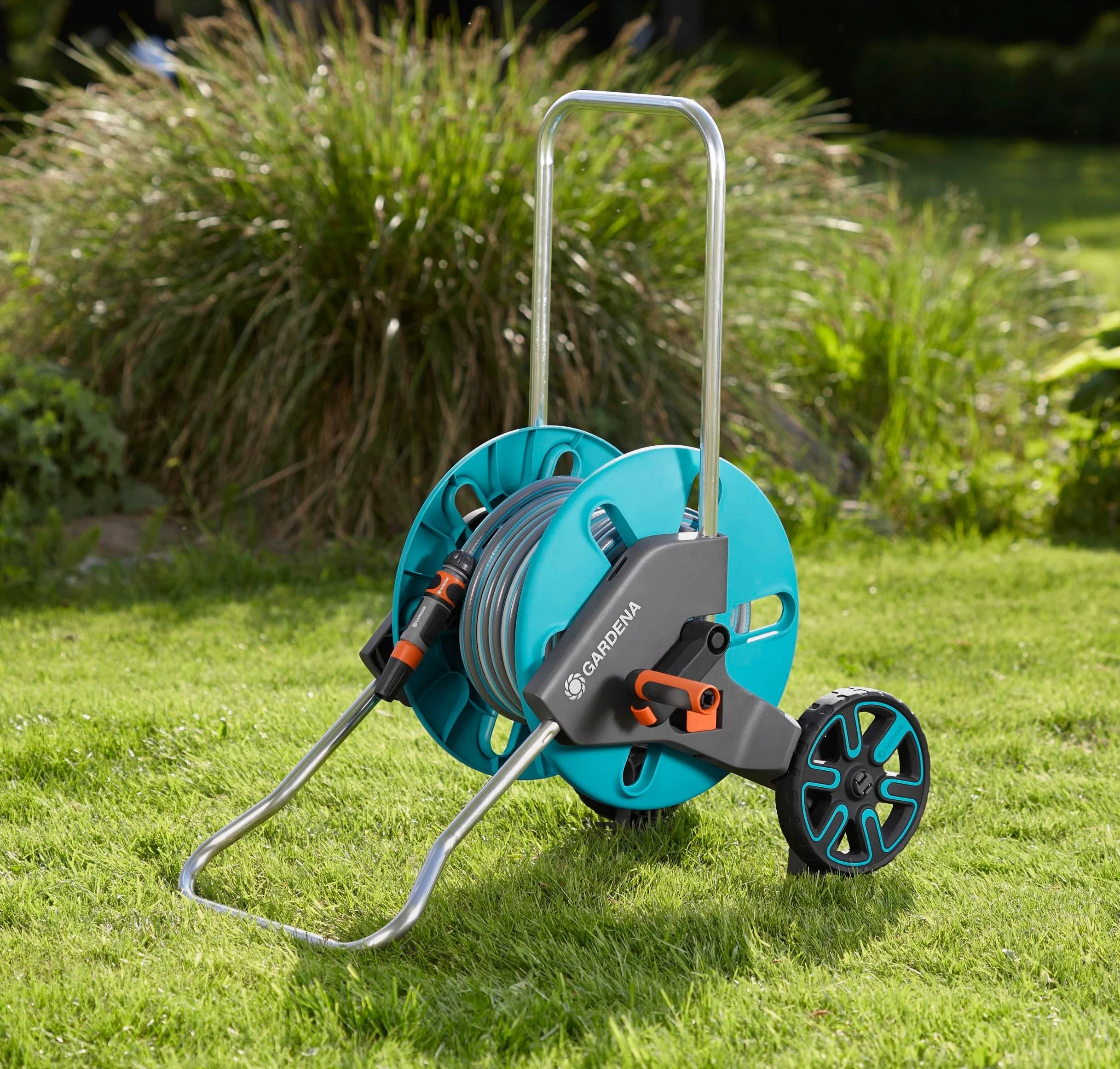 Gardena - Dévidoir de Jardin Roues Acier Bleu 25m Ø15mm – GARDENA - Image 6