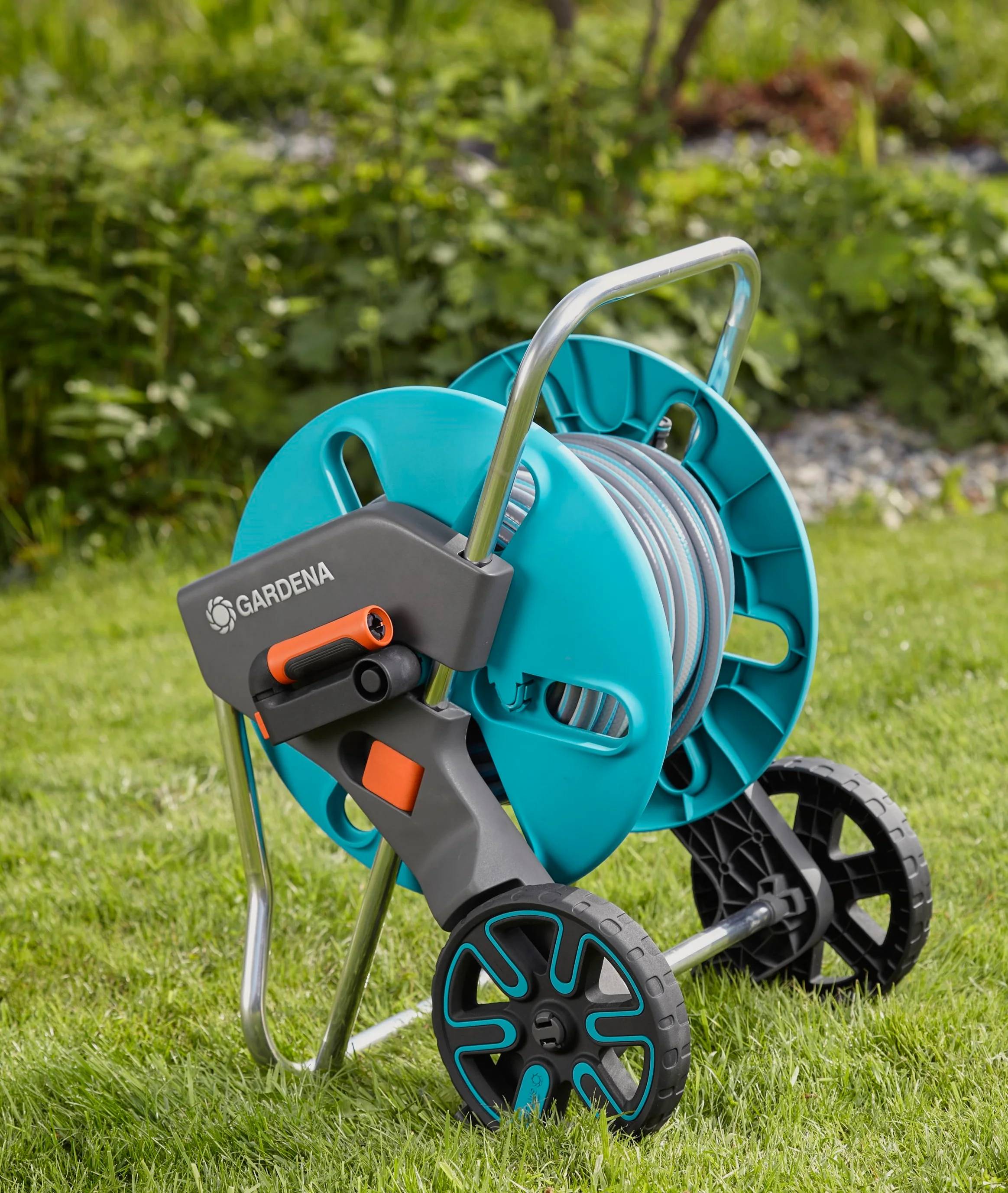 Gardena - Dévidoir de Jardin Roues Acier Bleu 25m Ø15mm – GARDENA - Image 5