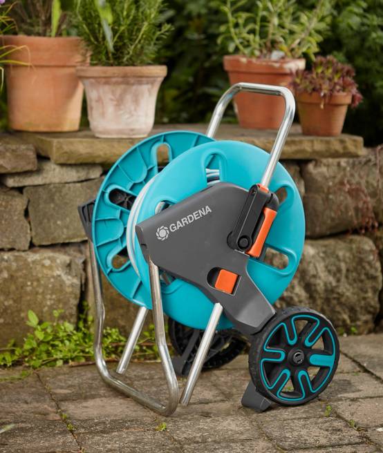 Gardena - Dévidoir de Jardin Roues Acier Bleu 25m Ø15mm – GARDENA - Image 10