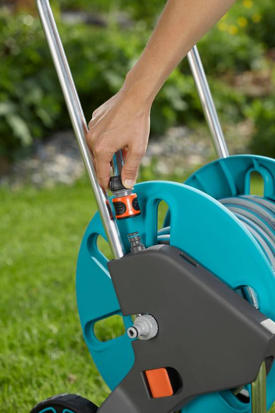 Gardena - Dévidoir de Jardin Roues Acier Bleu 25m Ø15mm – GARDENA - Image 11