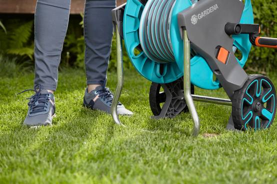 Gardena - Dévidoir de Jardin Roues Acier Bleu 25m Ø15mm – GARDENA - Image 15
