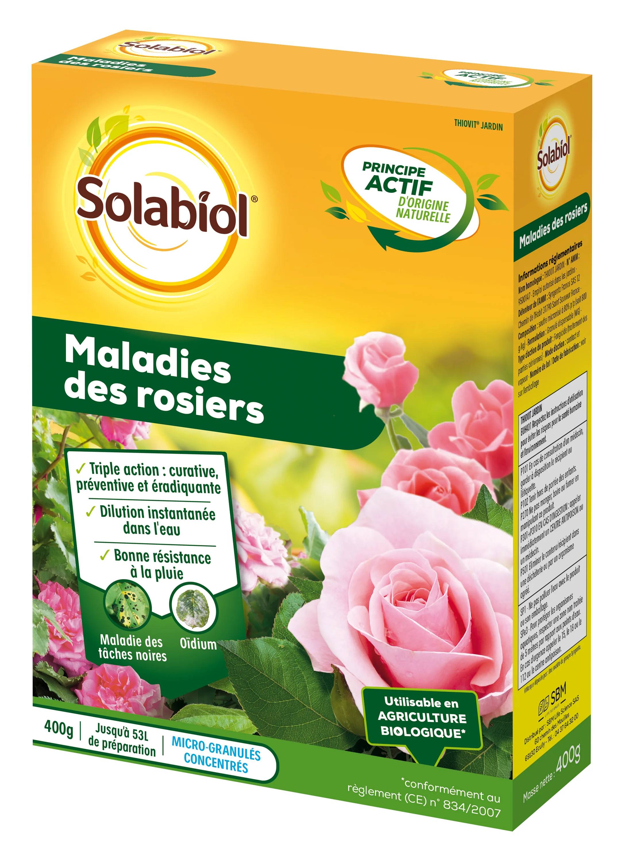 Solabiol - Traitement maladies rosiers - SOLABIOL