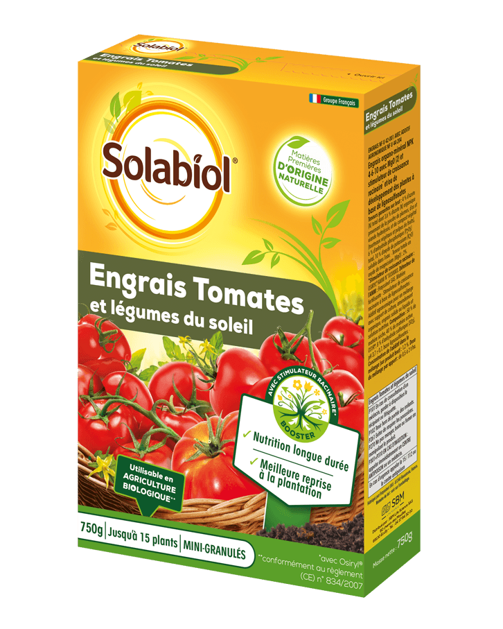 Solabiol - Engrais tomates et légumes fruits 750g - SOLABIOL - Image 1