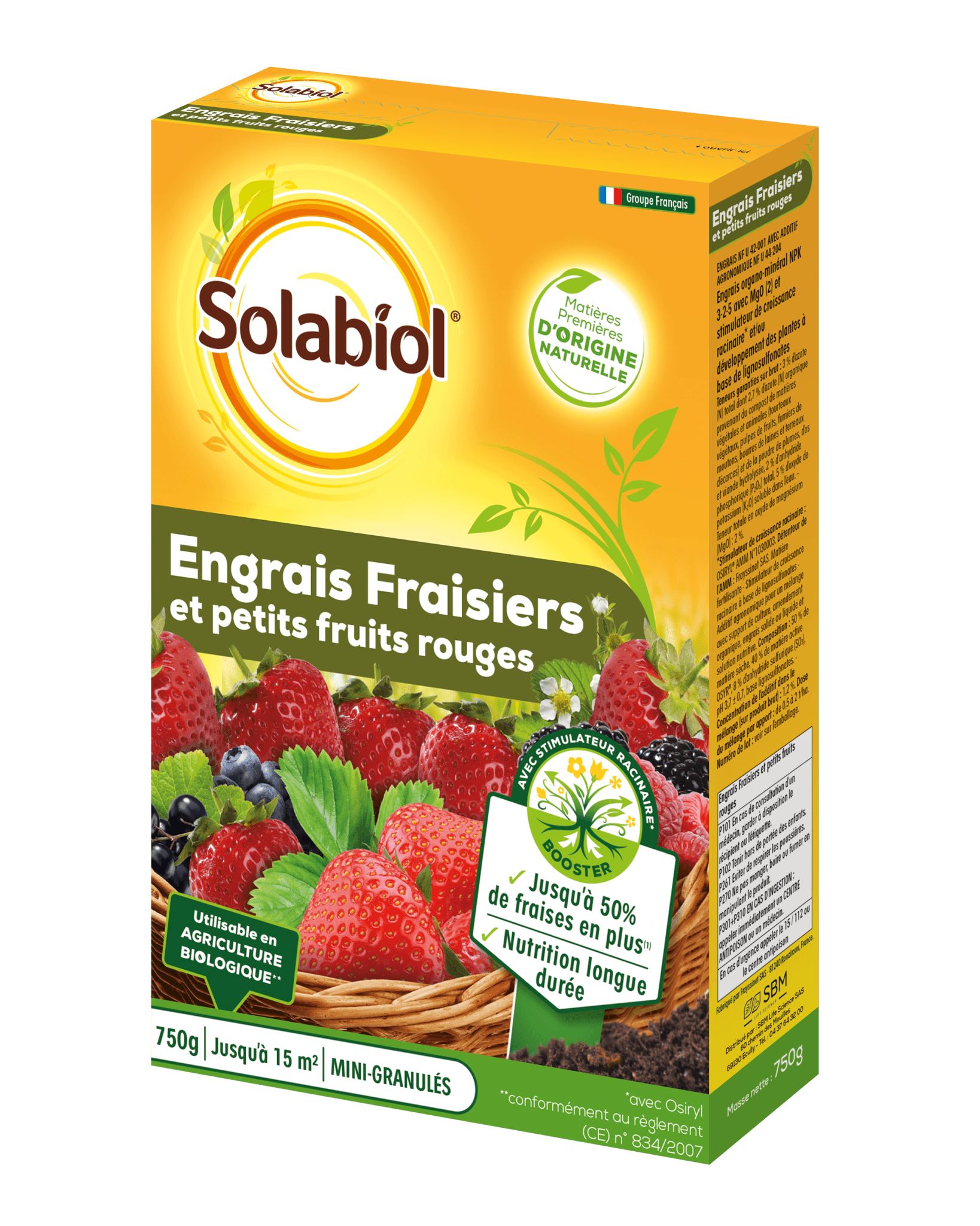 Solabiol - Engrais Fraisiers et petits fruits - OSIRYL