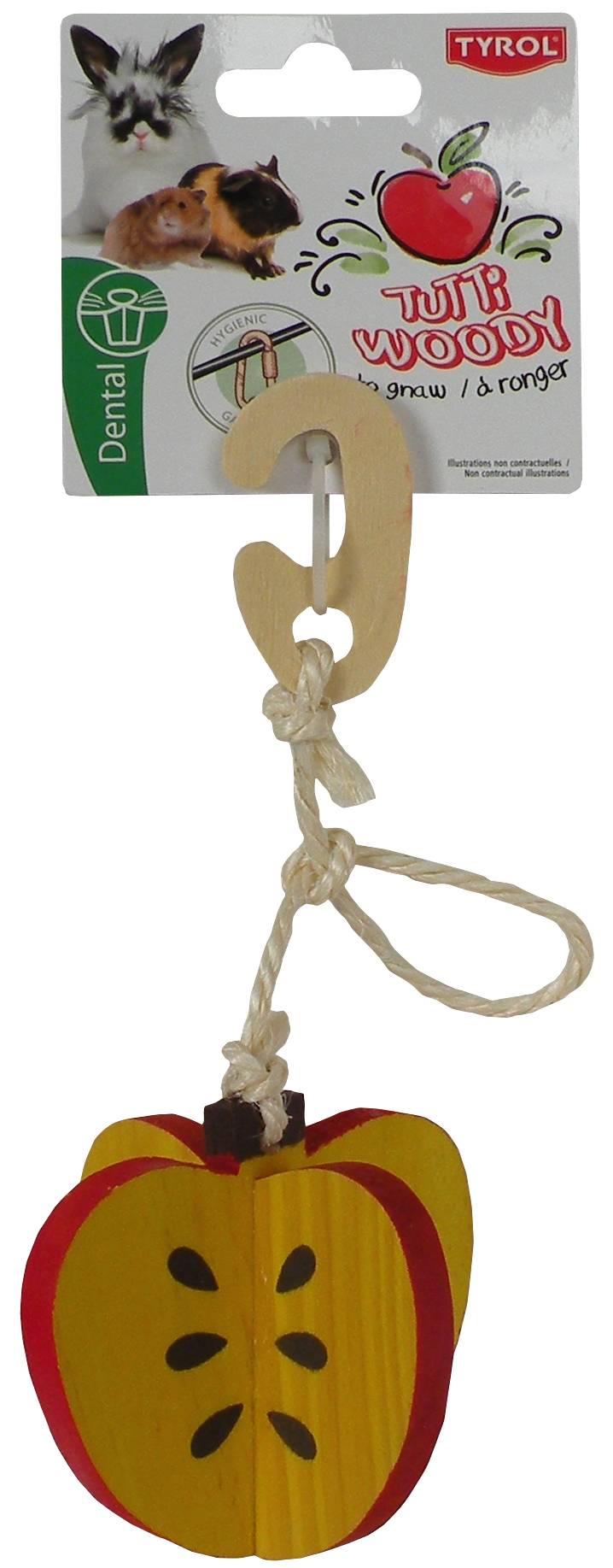 Tyrol - Pomme bois à suspendre Tutti Woody 7 x 7 x 7 cm tyrol