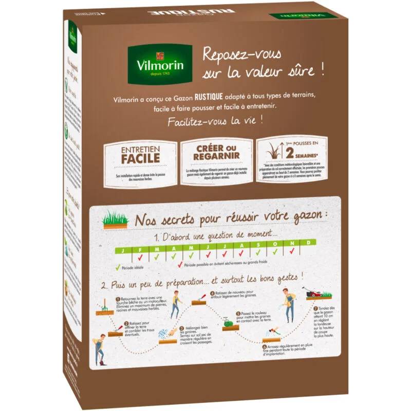 Vilmorin - Gazon rustique semences 1 kg - VILMORIN - Image 5