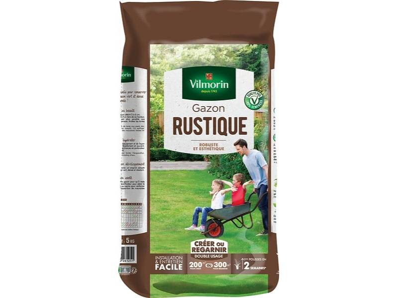 Vilmorin - Gazon rustique semences sac 5 kg - VILMORIN - Image 1