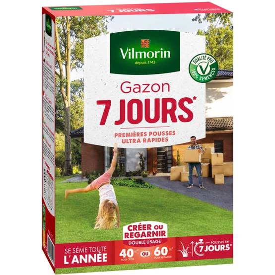 Vilmorin - Gazon 7 jours semences boîte 1 kg - VILMORIN - Image 8
