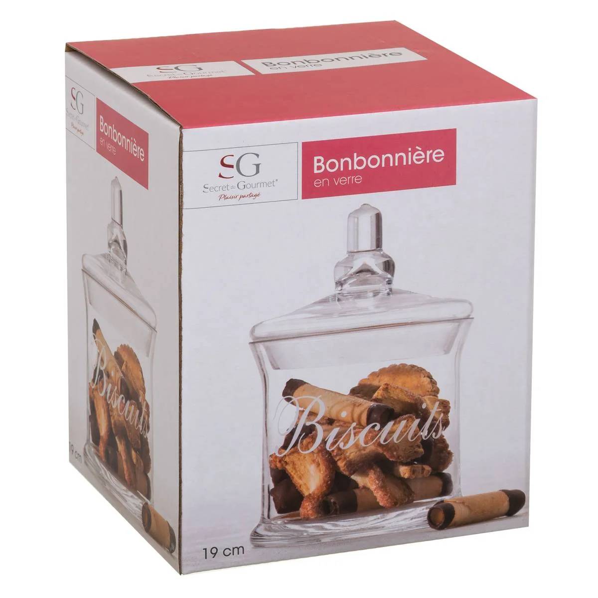 Bonbonnière en verre biscuits 19 cm - FIVE SIMPLY SMART - Image 3
