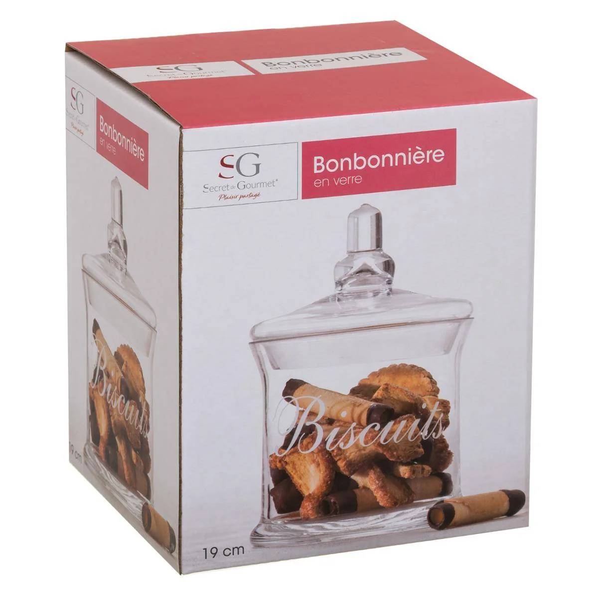 Bonbonnière en verre biscuits 19 cm - FIVE SIMPLY SMART - Image 4