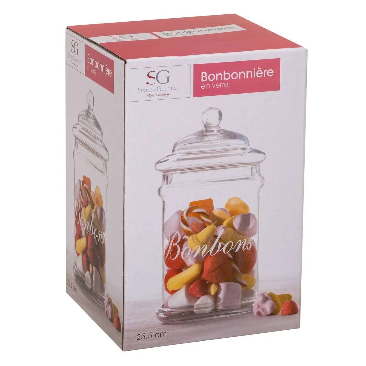 Bonbonnière bonbons verre transparent 2 litres - ATMOSPHERA - Image 5