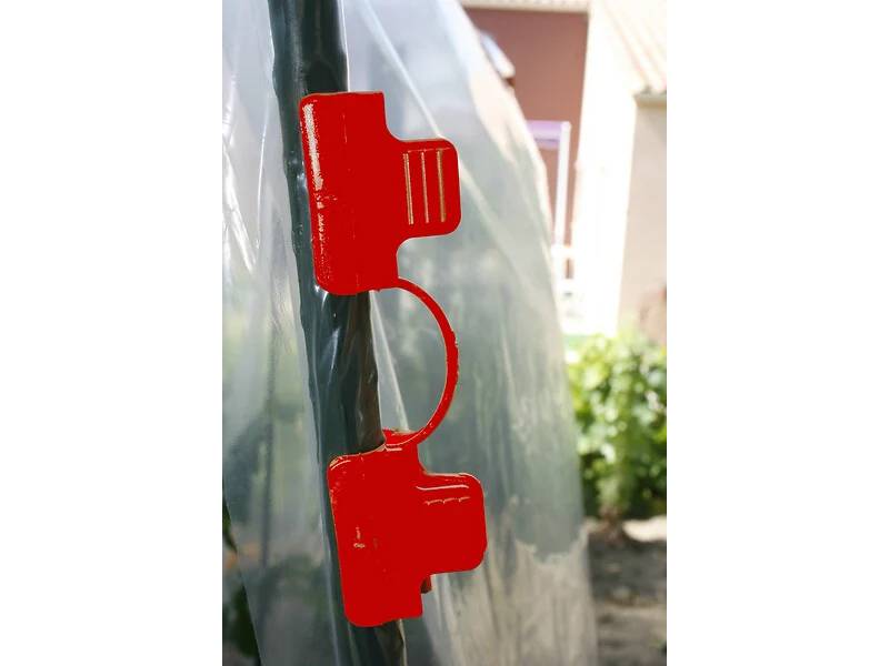 Nortène - Clips pour tuteurs tomate PP rouge 16 mm lot de 10 - NORTENE - Image 1