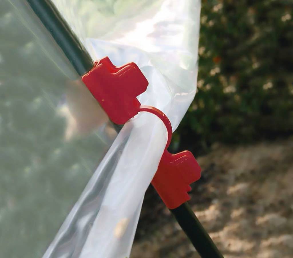 Nortène - Clips pour tuteurs tomate PP rouge 16 mm lot de 10 - NORTENE - Image 2