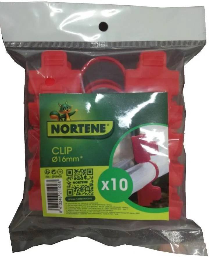 Nortène - Clips pour tuteurs tomate PP rouge 16 mm lot de 10 - NORTENE - Image 4