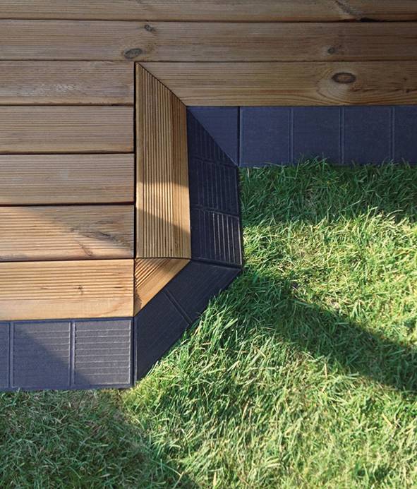 Xtiles - Angles de finition Lot 4 angles Pin Brun L 19,5 x P 19,5 x E 7,3 cm – X-TILES - Image 4