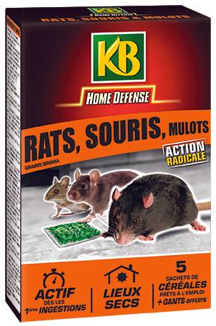 KB Home Defense - Rats souris mulot céréale 125 g - Image 1