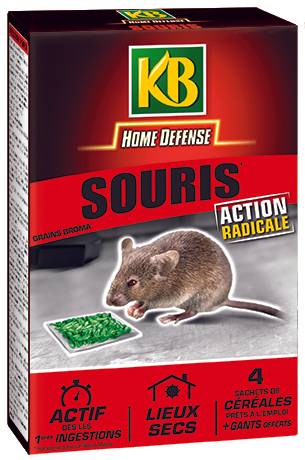 KB Home Defense - Souris céréales 100G ( 4x25g) - Image 1