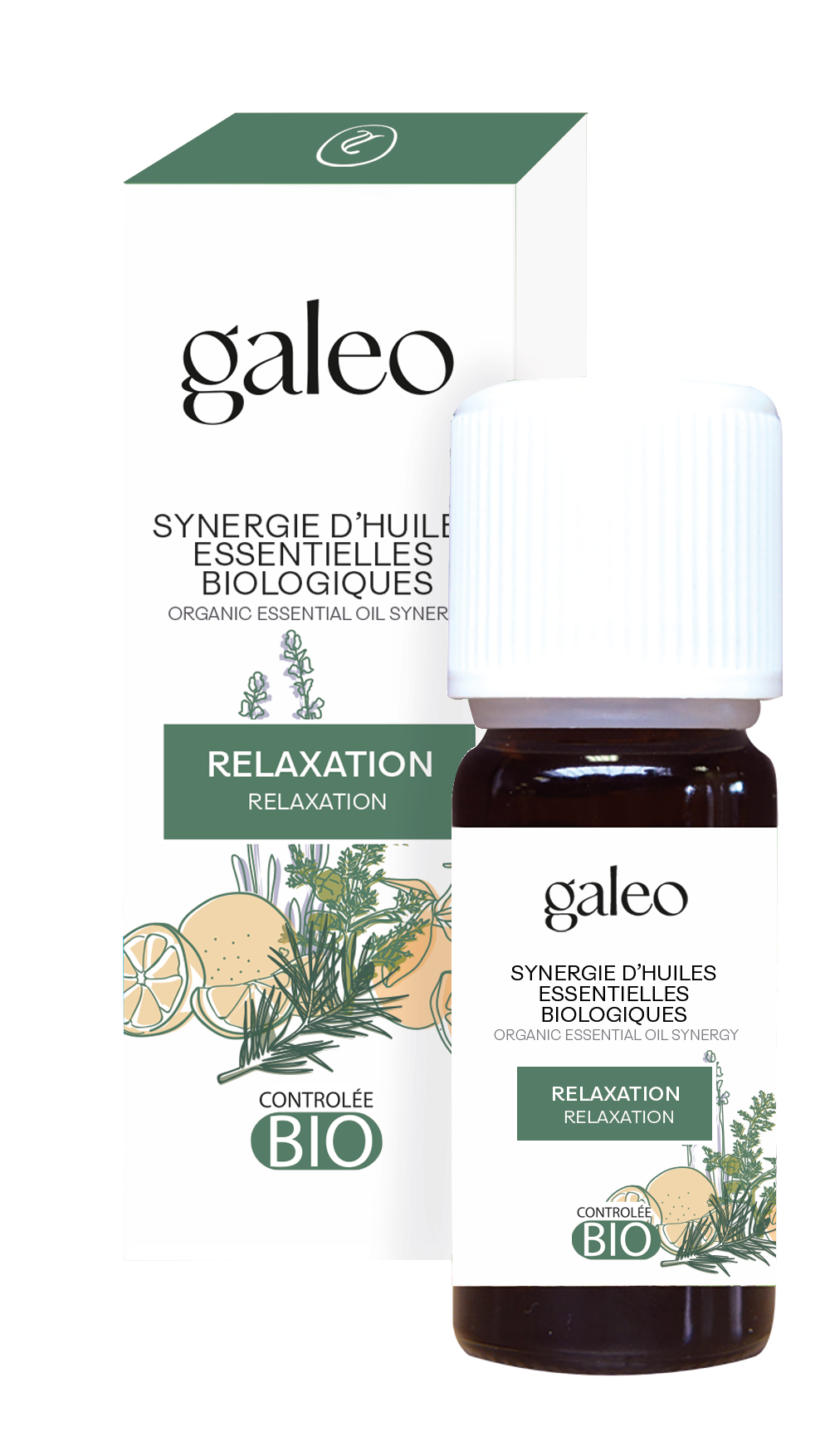 Galeo - Synergie d'huile essentielle BIO relaxation - Ecocert - Image 1