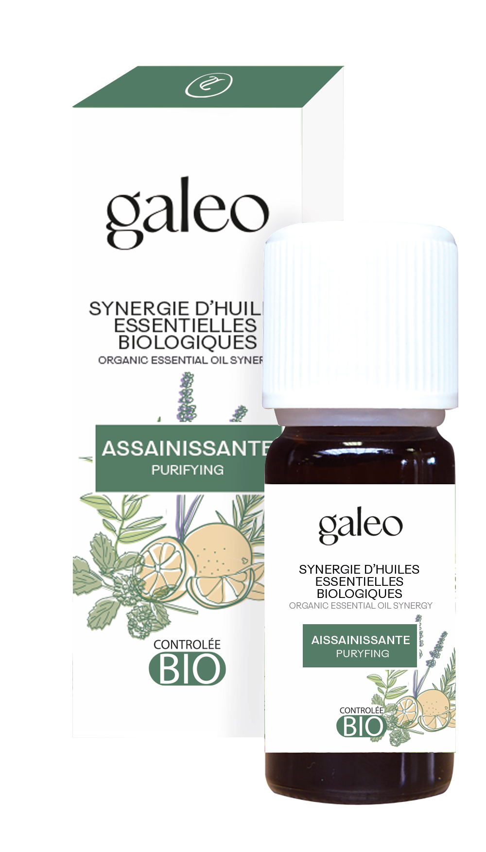 Galeo - Synergie Huile Essentielle Assainissante BIO - CERTIFIE ECOCERT - Image 1