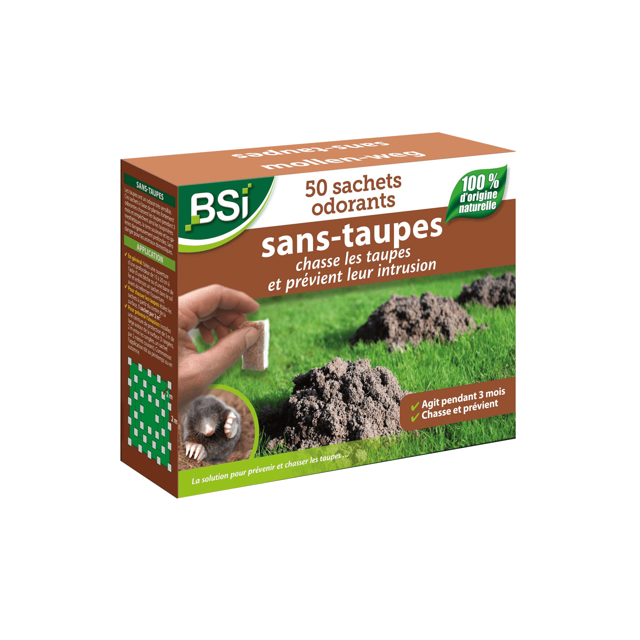 BSI - Répulsif Sans Taupes Sachets - BSI