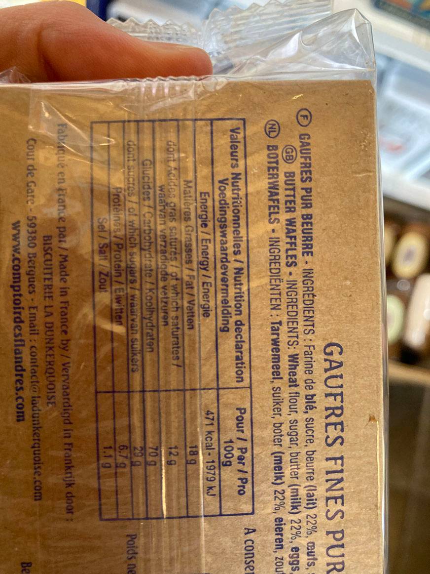 La Dunkerquoise - La Dunkerquoise - Panier Gaufres Fines Pur Beurre 280 g - Image 2