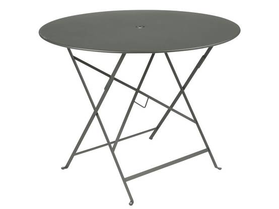 Fermob - Table de jardin ronde pliante acier romarin 4 personnes Bistro Fermob - Image 1