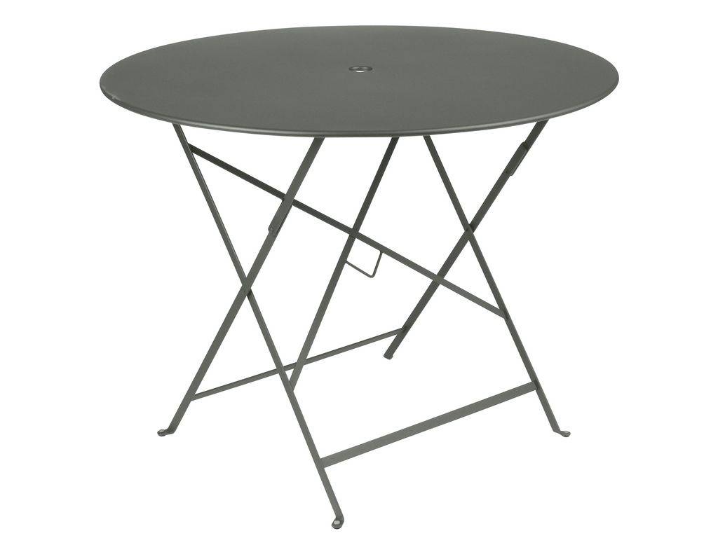 Fermob - Table de jardin ronde pliante acier romarin 4 personnes Bistro Fermob - Image 1