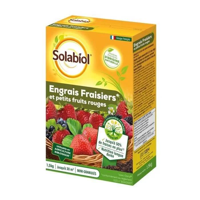 Solabiol - Solabiol - Engrais Fraisiers et Petits Fruits 1,5 KG - Image 1