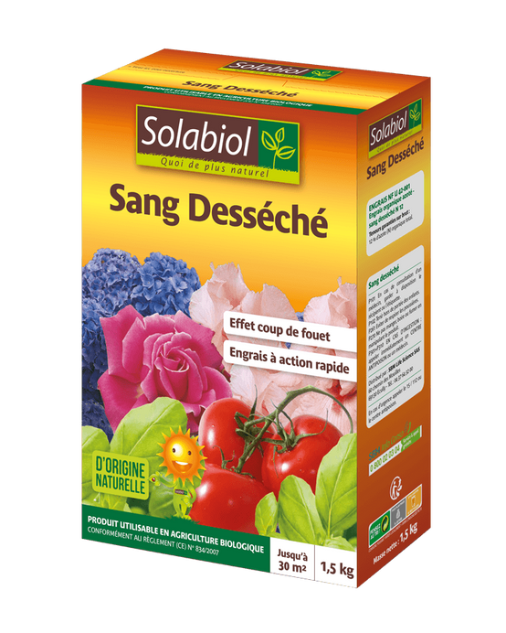 Solabiol - Engrais Sang desséché 1,5kg – SOLABIOL