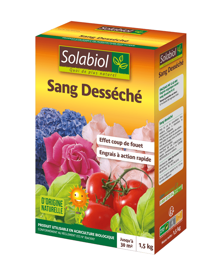 Solabiol - Engrais Sang desséché 1,5kg – SOLABIOL