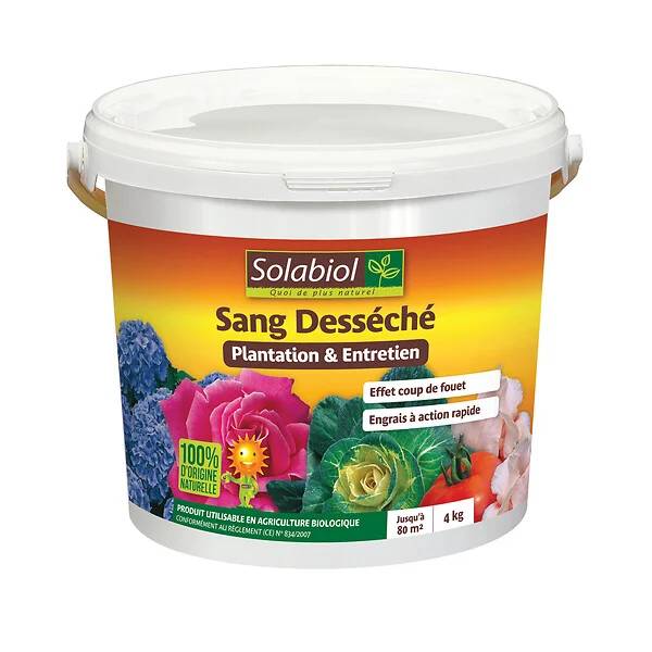Solabiol - Engrais Sang Desséché 4 Kg - SOLABIOL