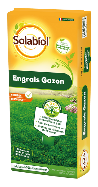 Solabiol - Engrais gazon longue durée – SOLABIOL
