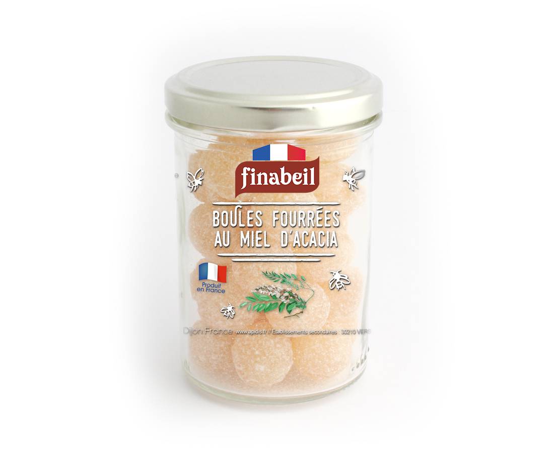 Finabeil - Bonbons boules fourrés au miel d'acacia 130 g - Finabeil - Image 2