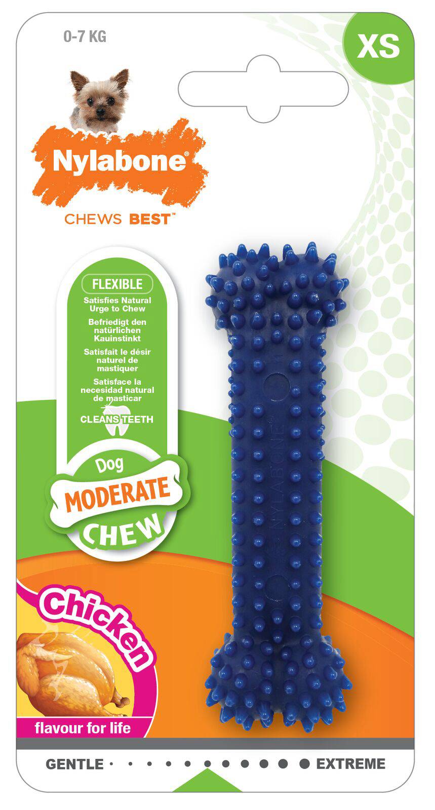 Nylabone - Nylabone - Jouet pour chien dental chew au poulet taille XS
