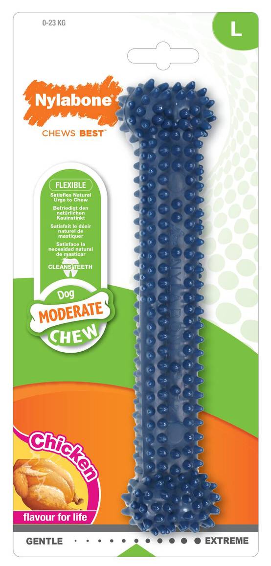Nylabone - Jouet Pour Chien Dental Chew Poulet taille L - NYLABONE