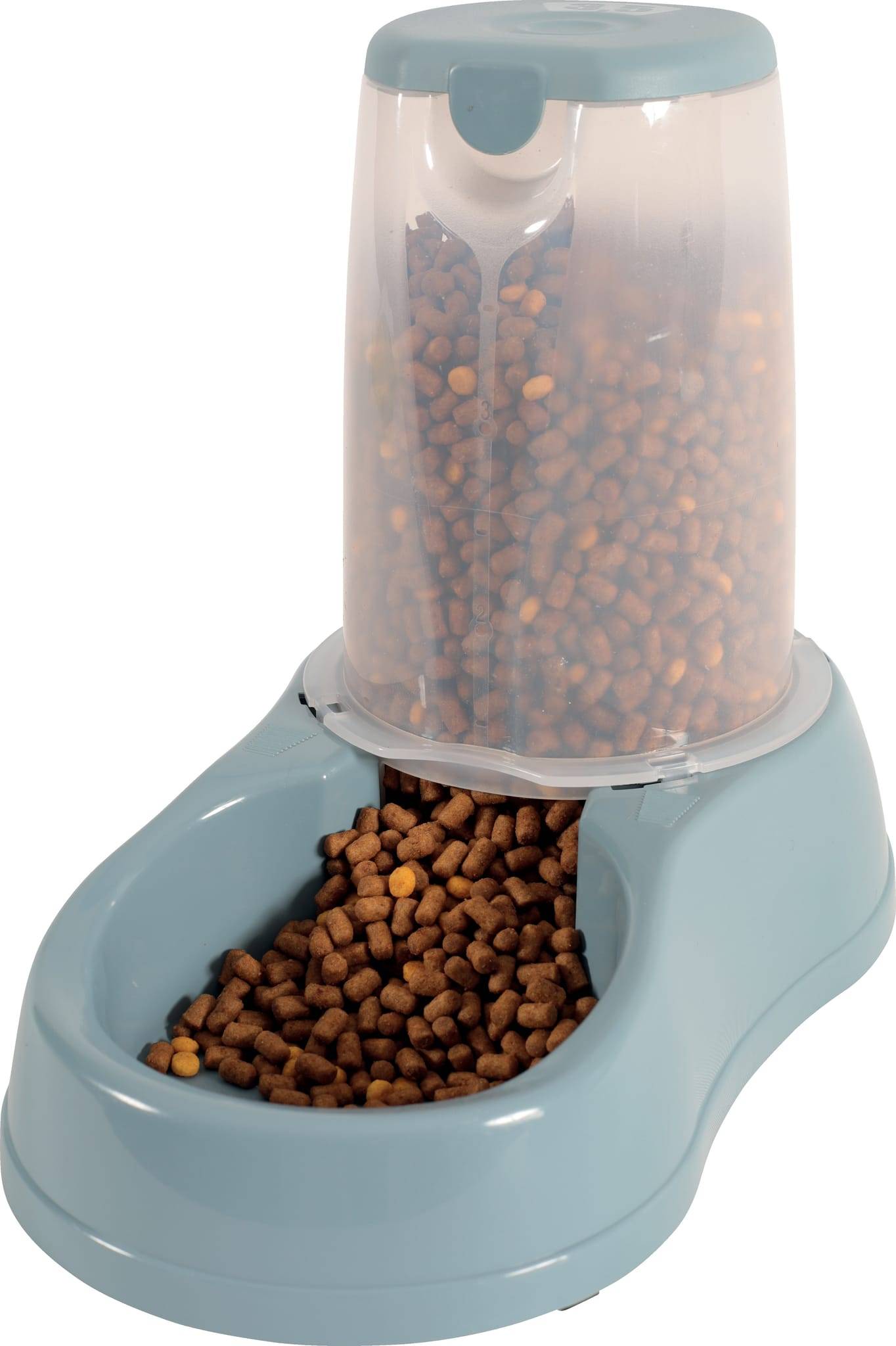 Zolux - Distributeur de croquettes antidérapant bleu acier 3,5 kg - ZOLUX