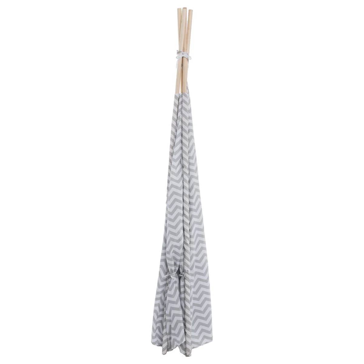 Tipi déco enfant polyester gris L 120 cm H 160 cm ATMOSPHERA - Image 4