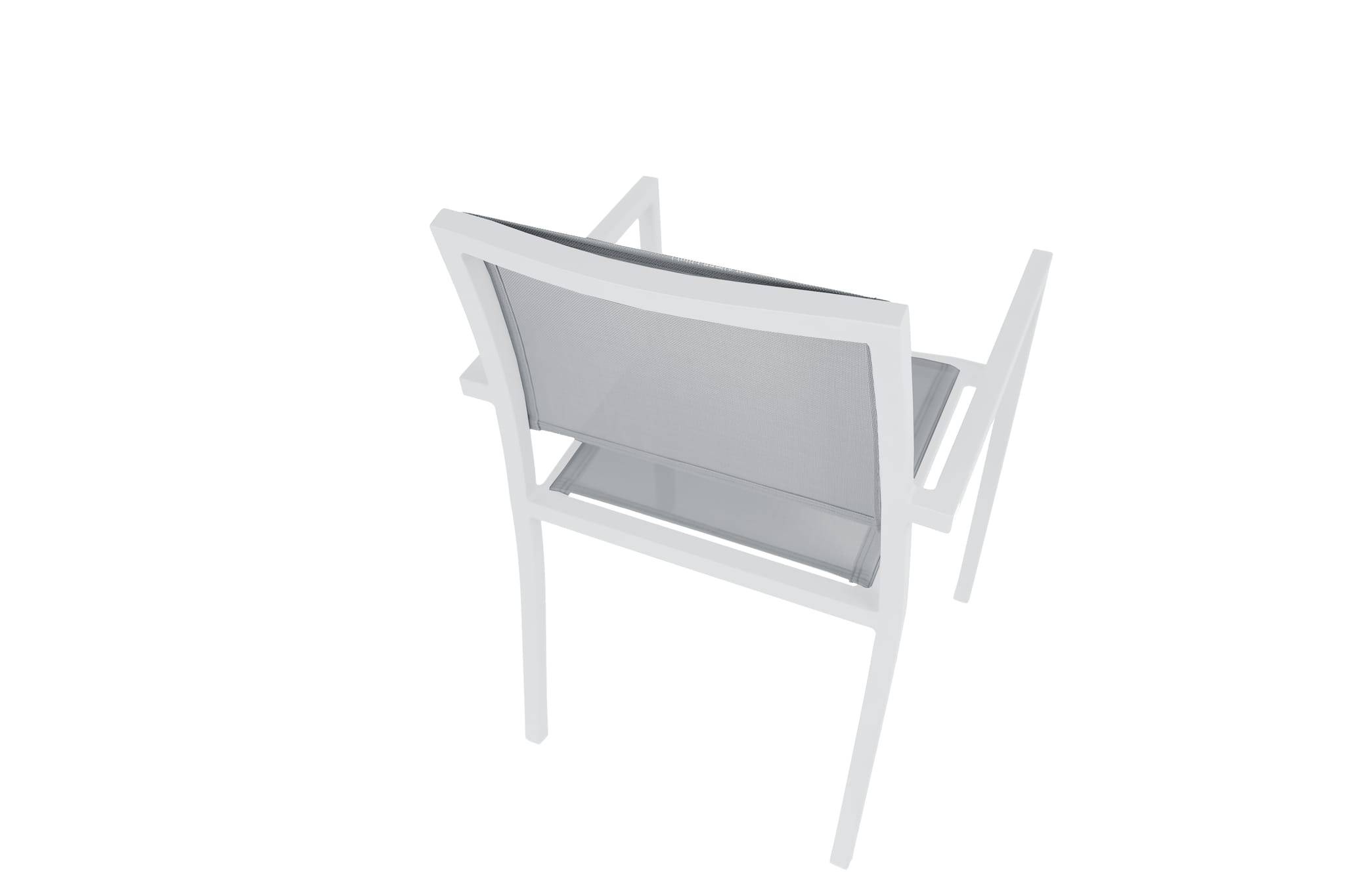 Ecloz - Fauteuil de jardin alu textilène blanc Haby ECLOZ - Image 3