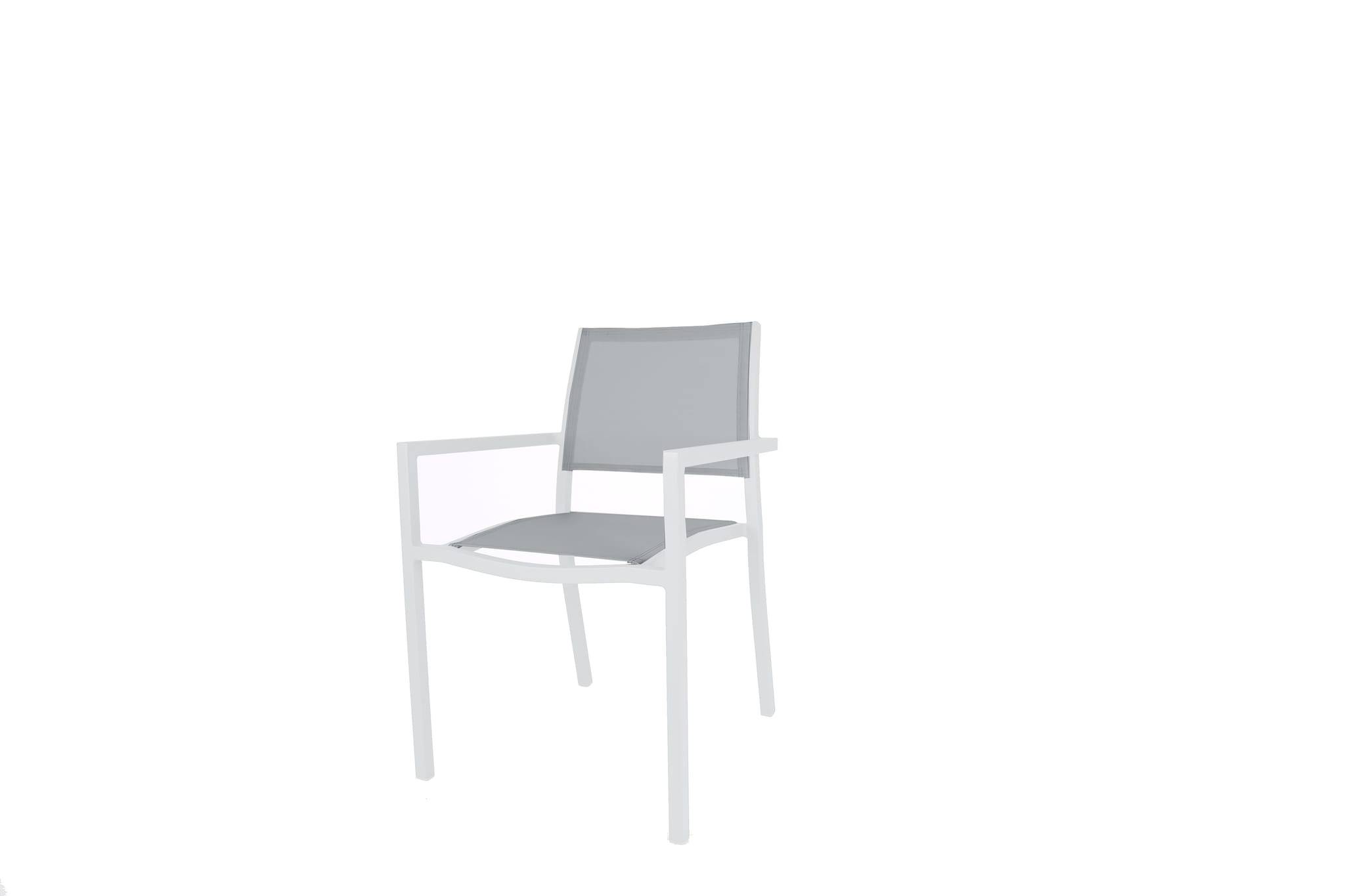 Ecloz - Fauteuil de jardin alu textilène blanc Haby ECLOZ