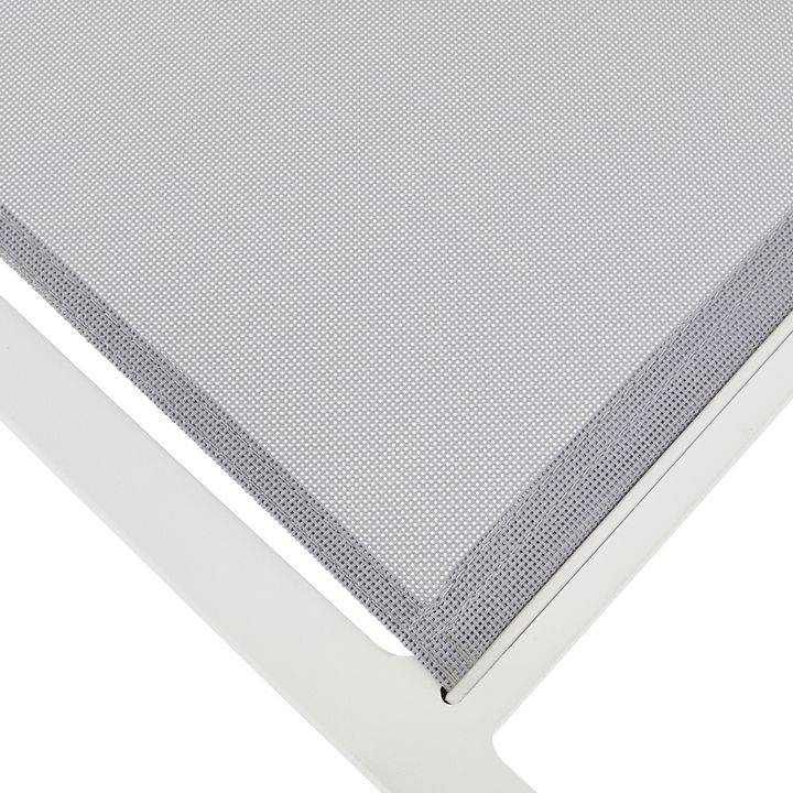 Ecloz - Fauteuil de jardin alu textilène blanc Haby ECLOZ - Image 6
