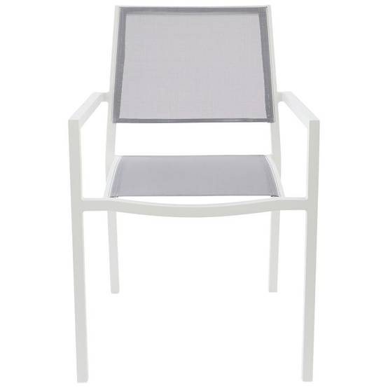 Ecloz - Fauteuil de jardin alu textilène blanc Haby ECLOZ - Image 5