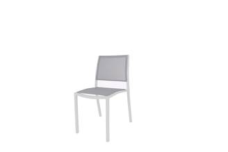 Ecloz - Chaise Haby Alu Text Blanche - ECLOZ