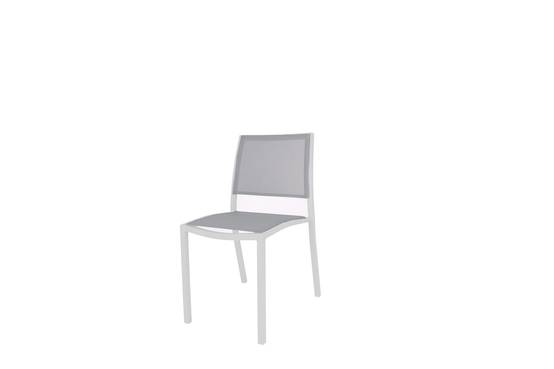 Ecloz - Chaise Haby Alu Text Blanche - ECLOZ - Image 1