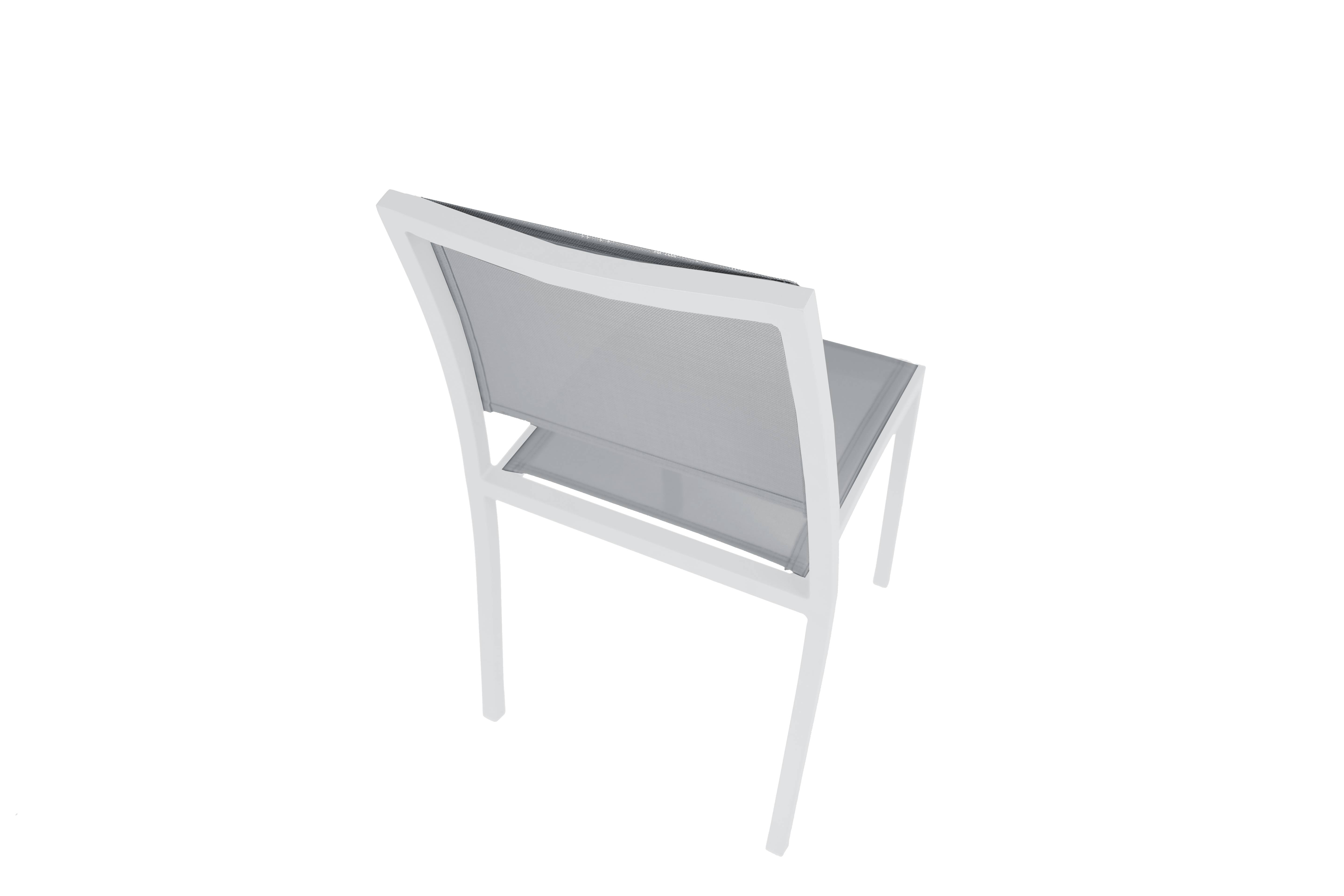 Ecloz - Chaise Haby Alu Text Blanche - ECLOZ - Image 2
