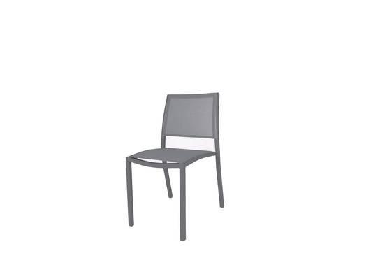 Ecloz - Chaise Haby Alu Textilène Anthracite - ECLOZ - Image 4