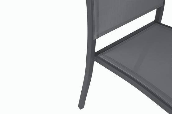 Ecloz - Chaise Haby Alu Textilène Anthracite - ECLOZ - Image 3