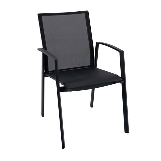 Ecloz - Fauteuil Alex Alu Text Anthracite - ECLOZ - Image 1