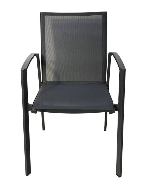 Ecloz - Fauteuil Alex Alu Text Anthracite - ECLOZ - Image 4