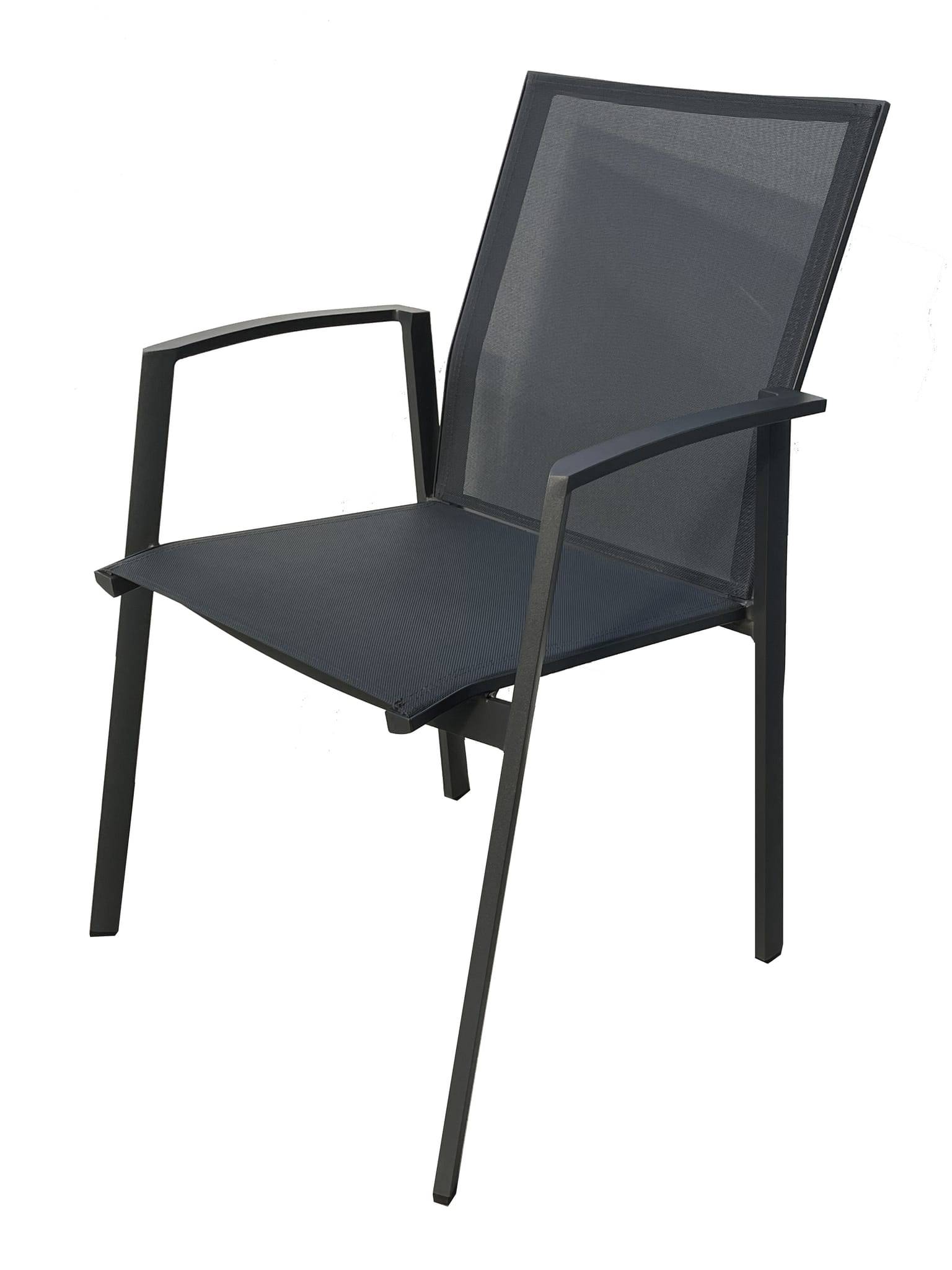 Ecloz - Fauteuil Alex Alu Text Anthracite - ECLOZ - Image 2