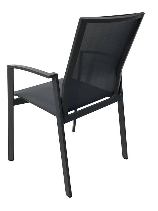 Ecloz - Fauteuil Alex Alu Text Anthracite - ECLOZ - Image 3